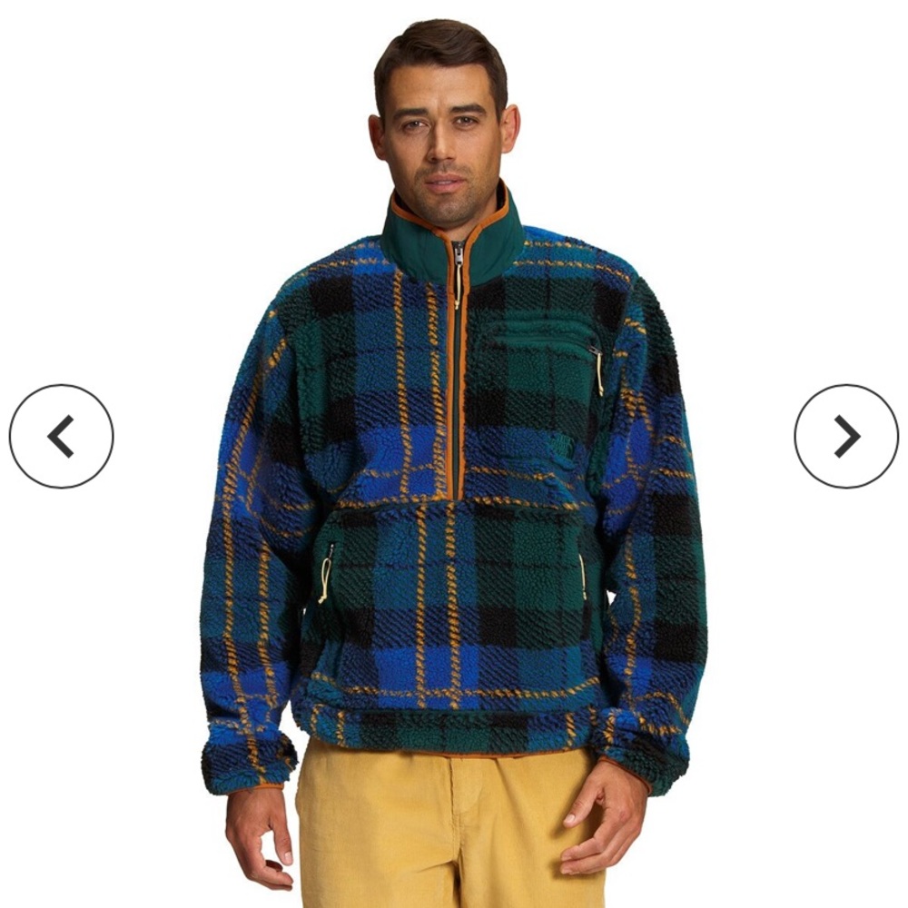 Jacquard Extreme Pile Pullover Plaid